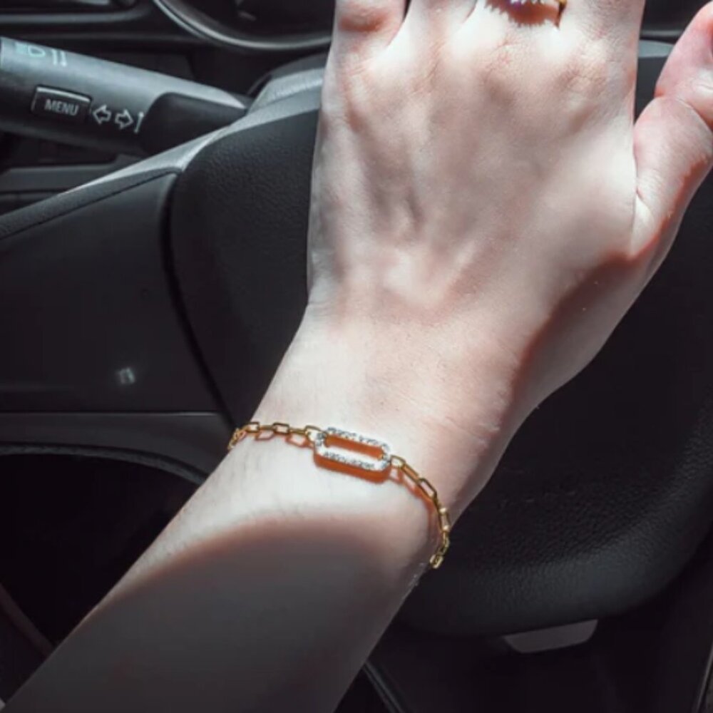 NEW Paper Clip Chain Bracelet